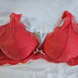 Maurice’s coral bra Large NWT